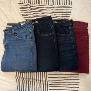 Lot | 4 Pairs of Jeans | Bulk Denim | Yoga Jeans Levi’s Reitmans | Sizes 29 - 31